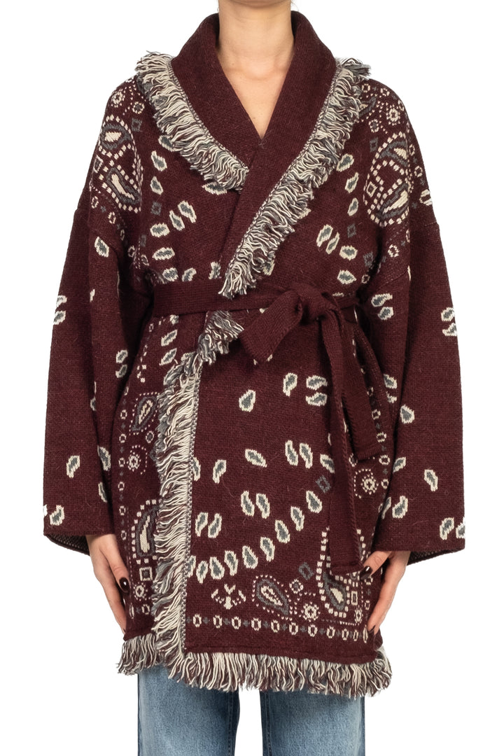 Tensione In - Caban fantasia bandana con cintura Art. W5HMG38A400