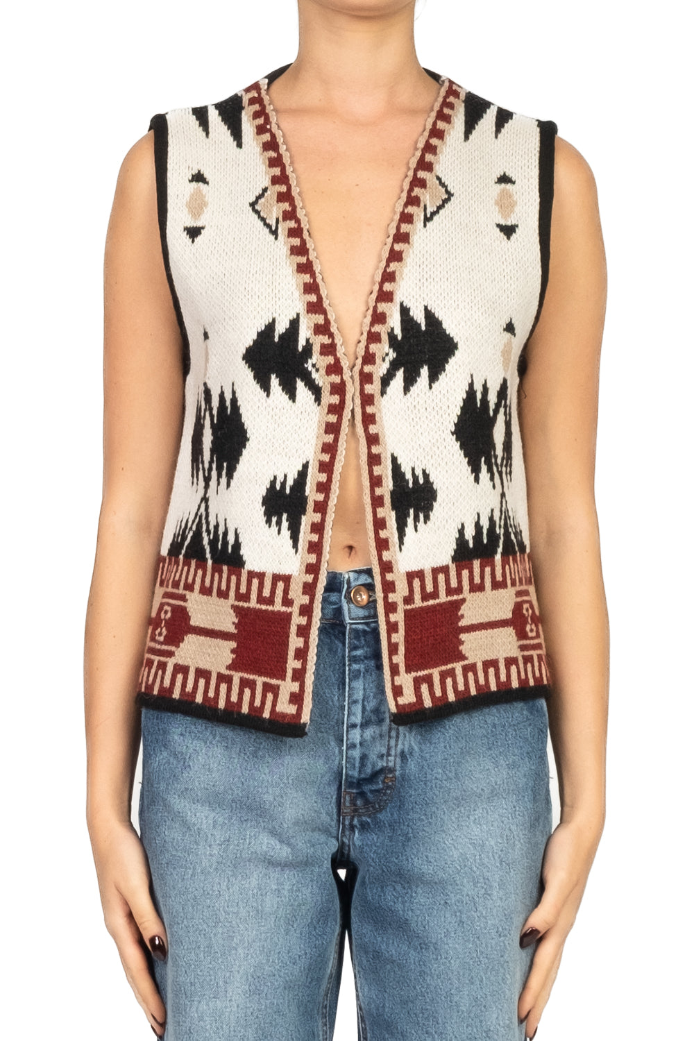 Vicolo - Gilet fantasia etnica Art. 77249F