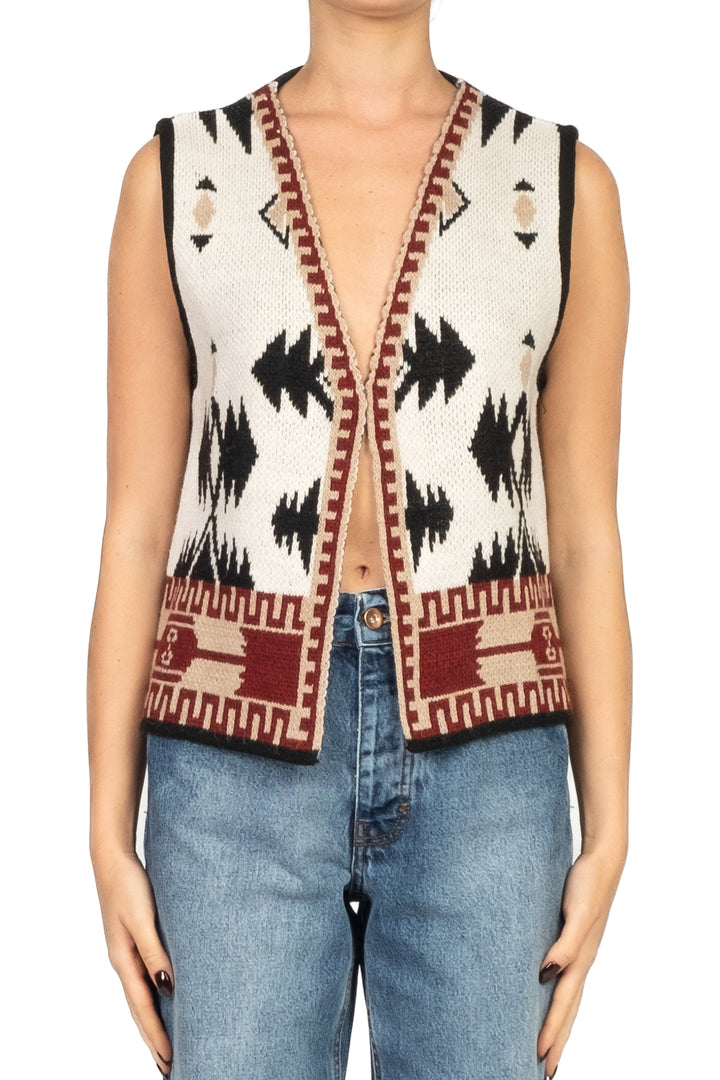 Vicolo - Gilet fantasia etnica Art. 77249F