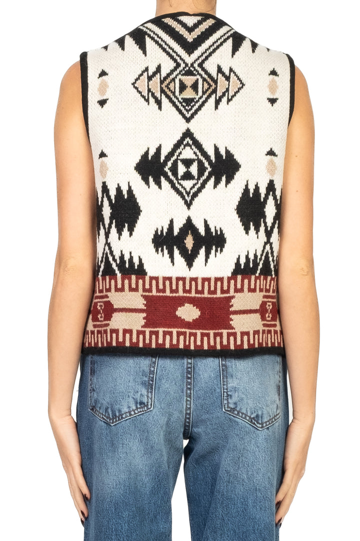 Vicolo - Gilet fantasia etnica Art. 77249F
