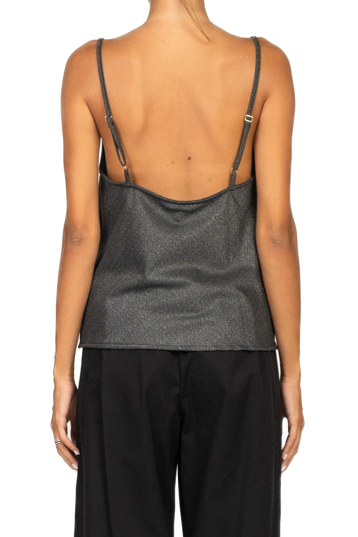 Tensione In - Top spigato intarsi pizzo Art. 37704