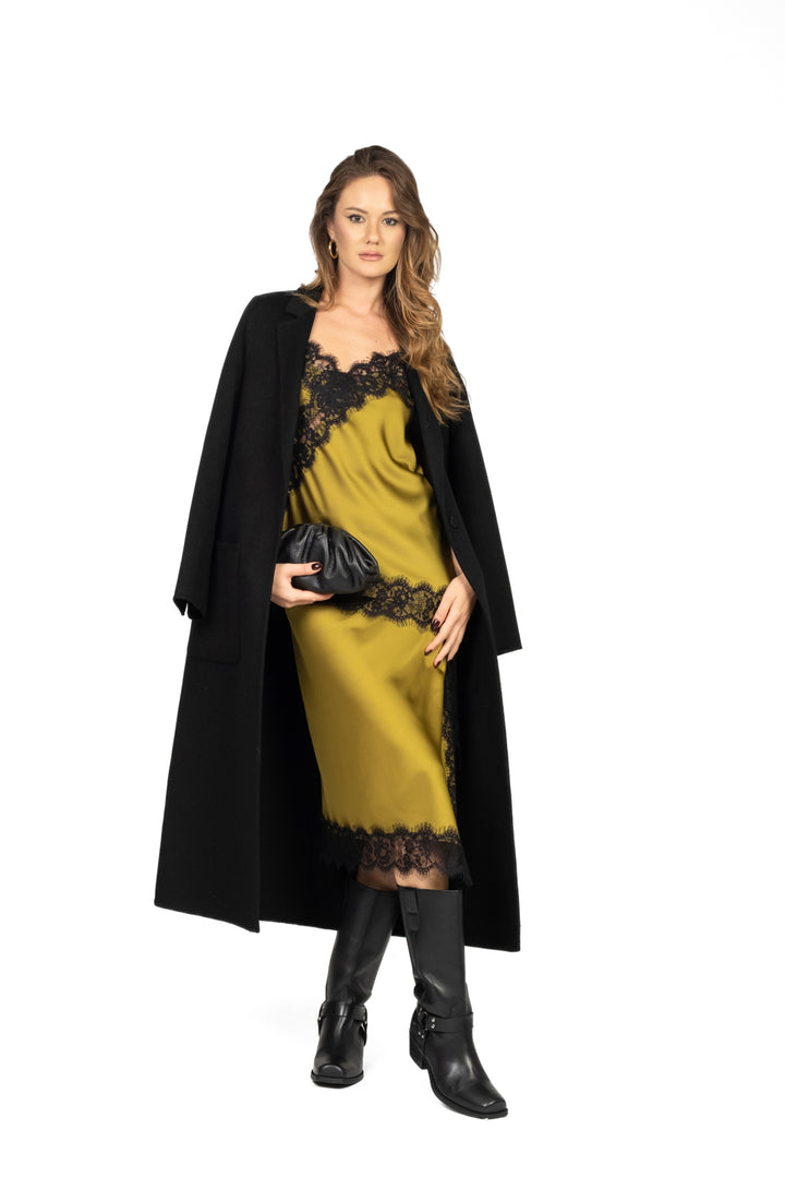 Vicolo - Top satin asimmetrico con pizzo Art. TF0461