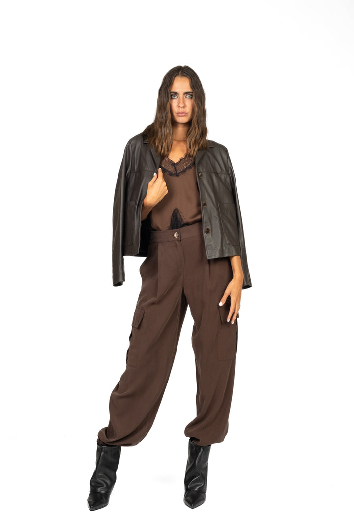 Vicolo - Top satin profili pizzo Art. TF1250