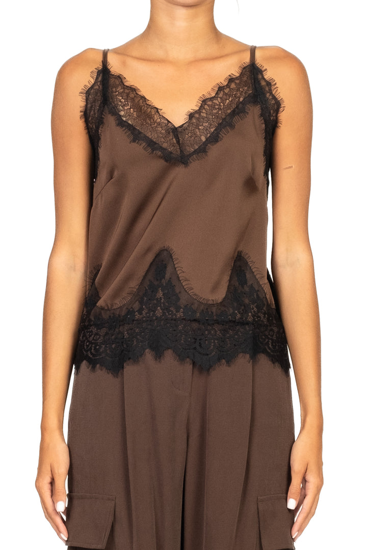 Vicolo - Top satin profili pizzo Art. TF1250