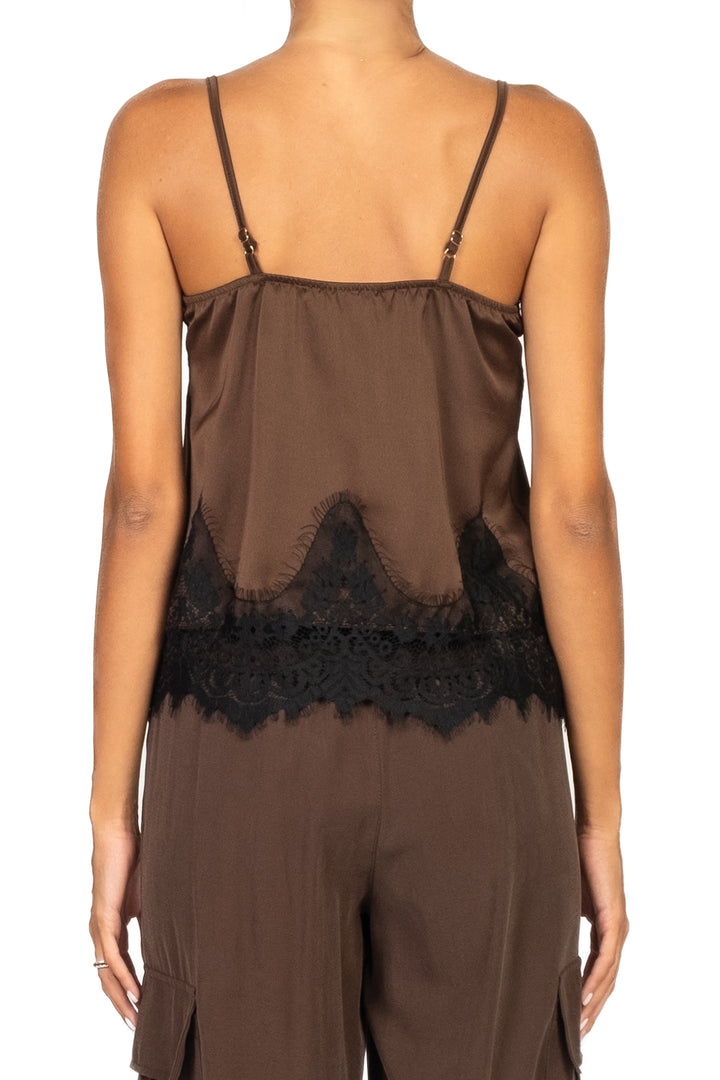Vicolo - Top satin profili pizzo Art. TF1250