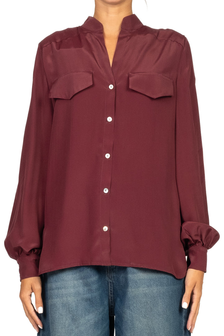 Emunà - Camicia misto seta con taschini Art. CM13-0061