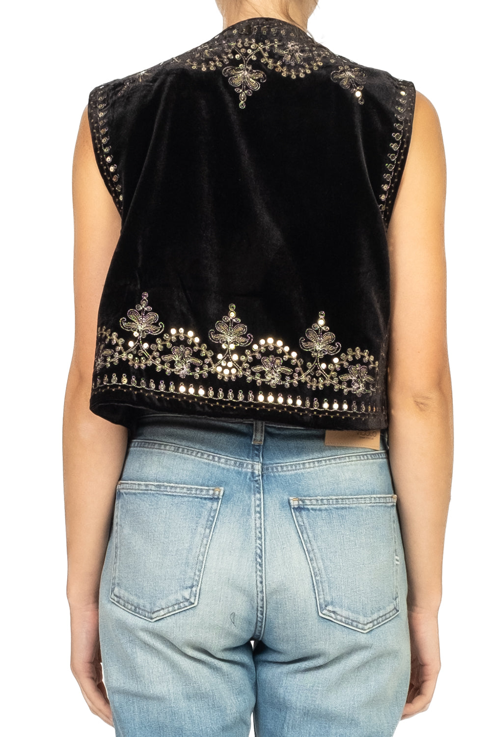 Dixie - Gilet ricamato in ciniglia Art. L698Y022X