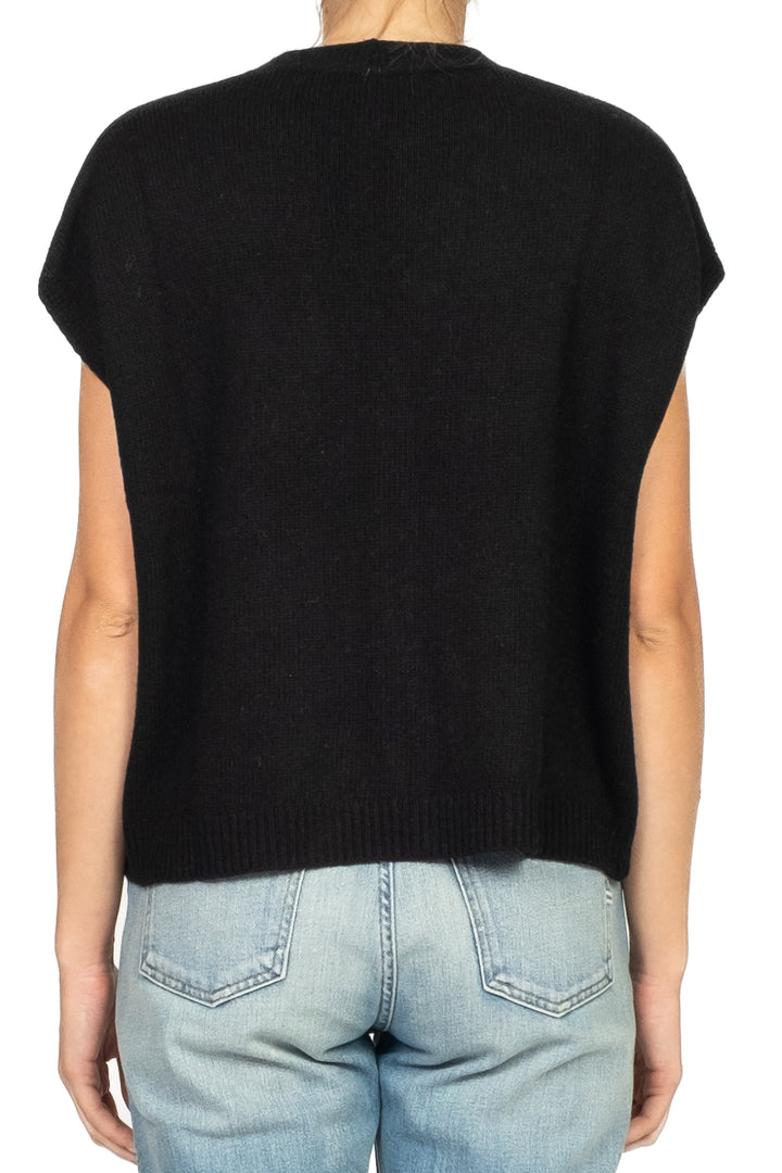 Tensione In - Gilet scollo a v con bottoni Art. D80014