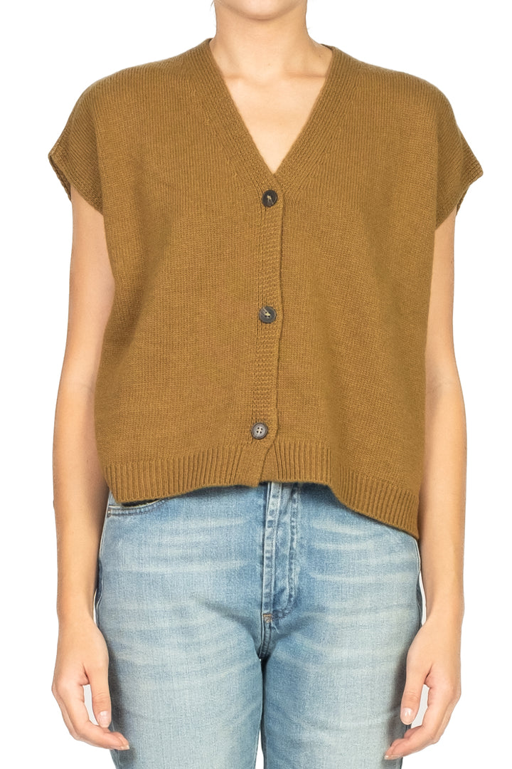Tensione In - Gilet scollo a v con bottoni Art. D80014