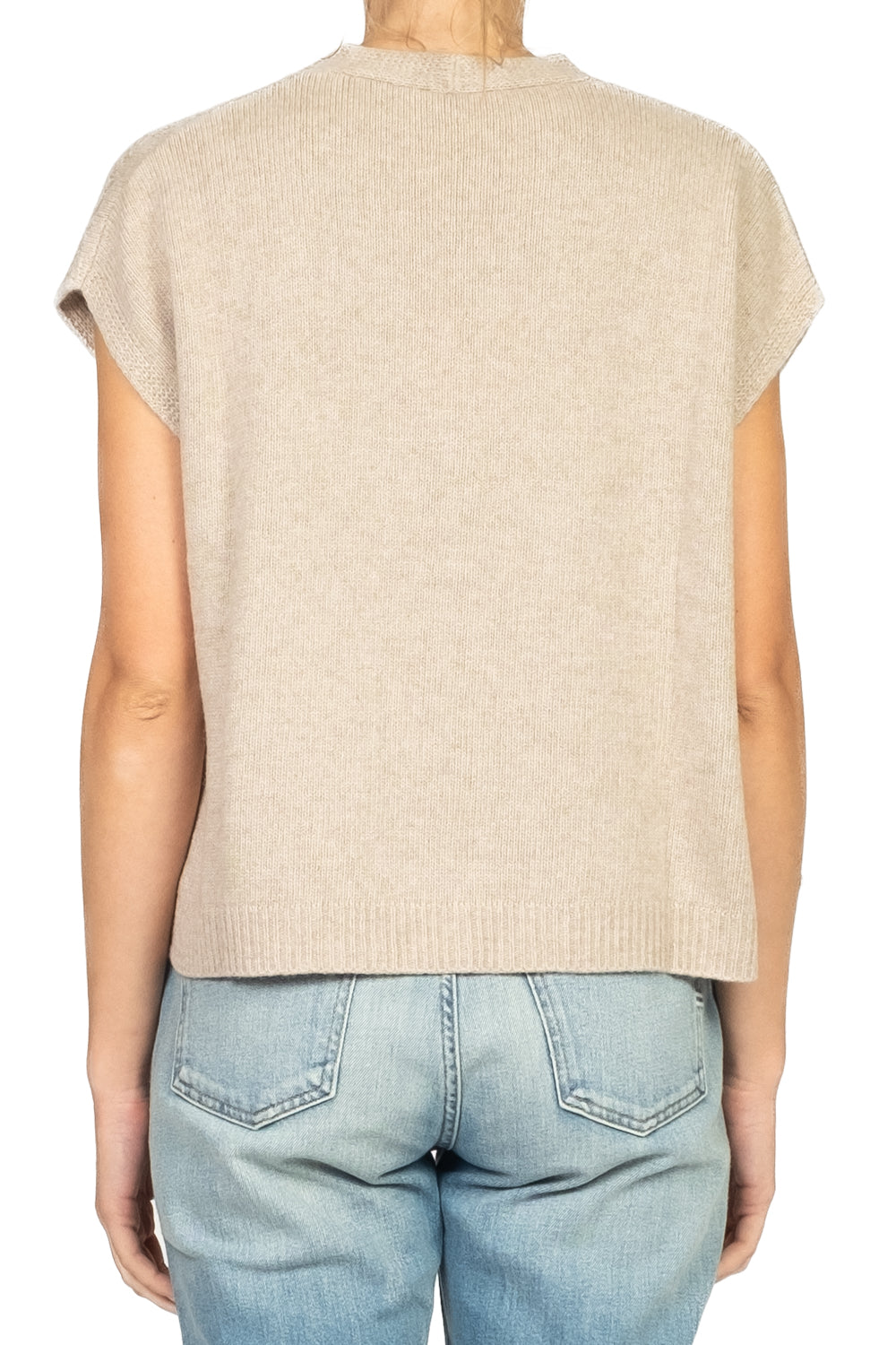 Tensione In - Gilet scollo a v con bottoni Art. D80014