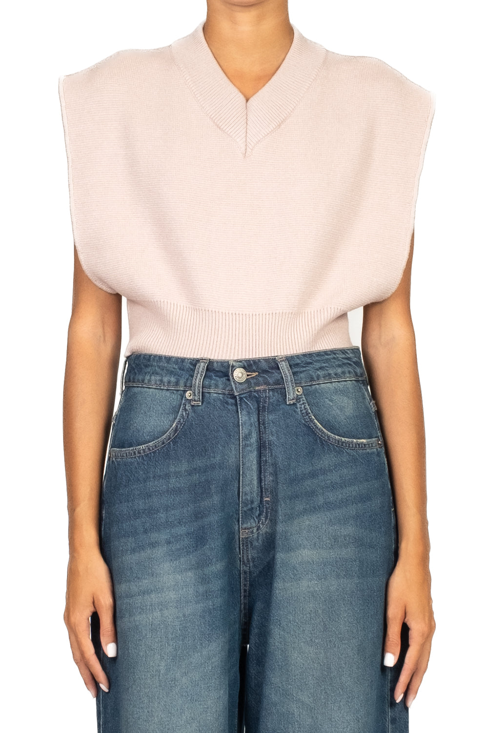 Vicolo - Gilet crop scollo V Art. 77237F