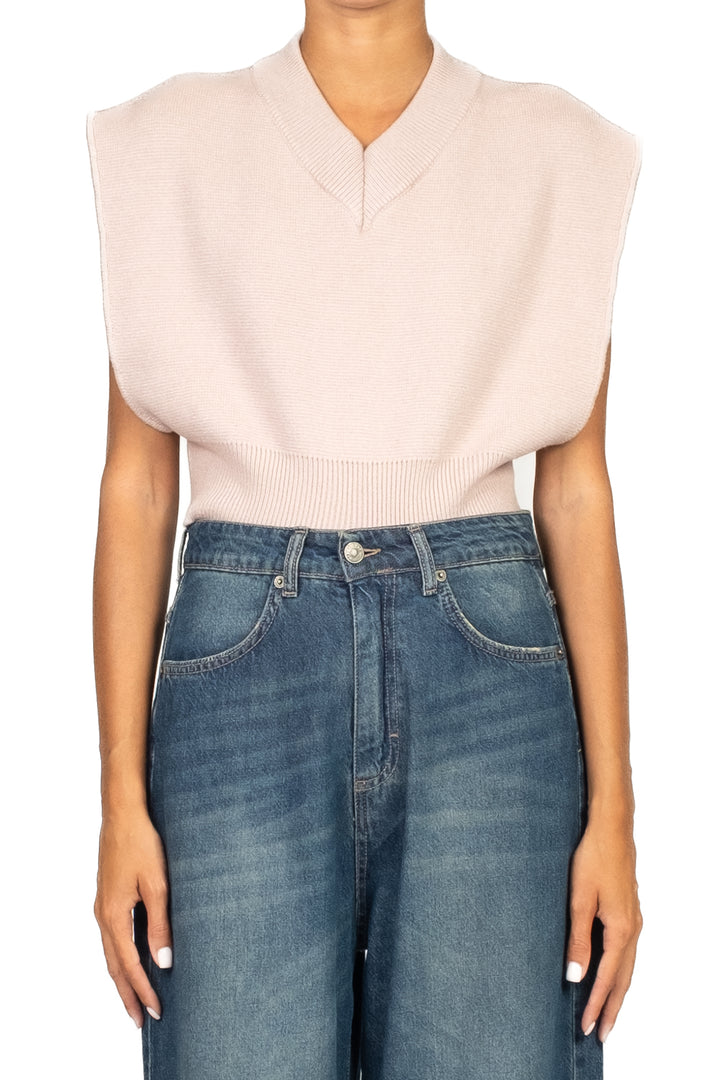 Vicolo - Gilet crop scollo V Art. 77237F