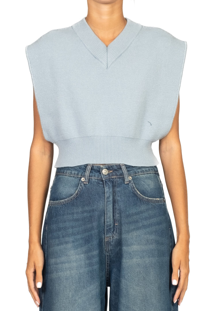 Vicolo - Gilet crop scollo V Art. 77237F