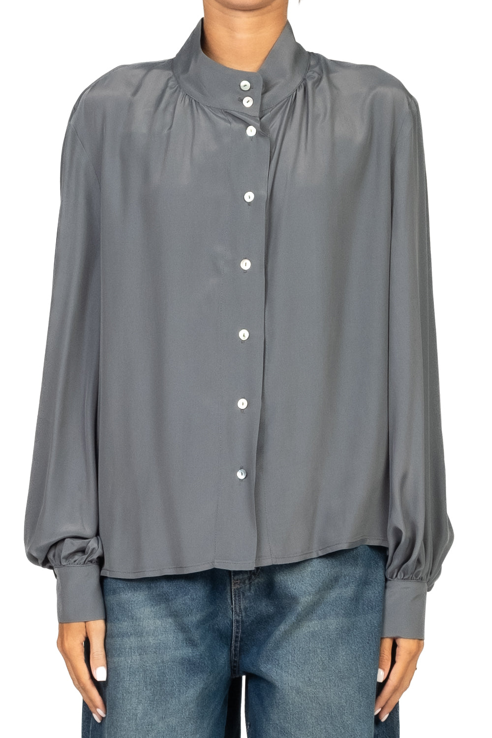 Emunà - Camicia misto seta manica palloncino Art. CM13-0065
