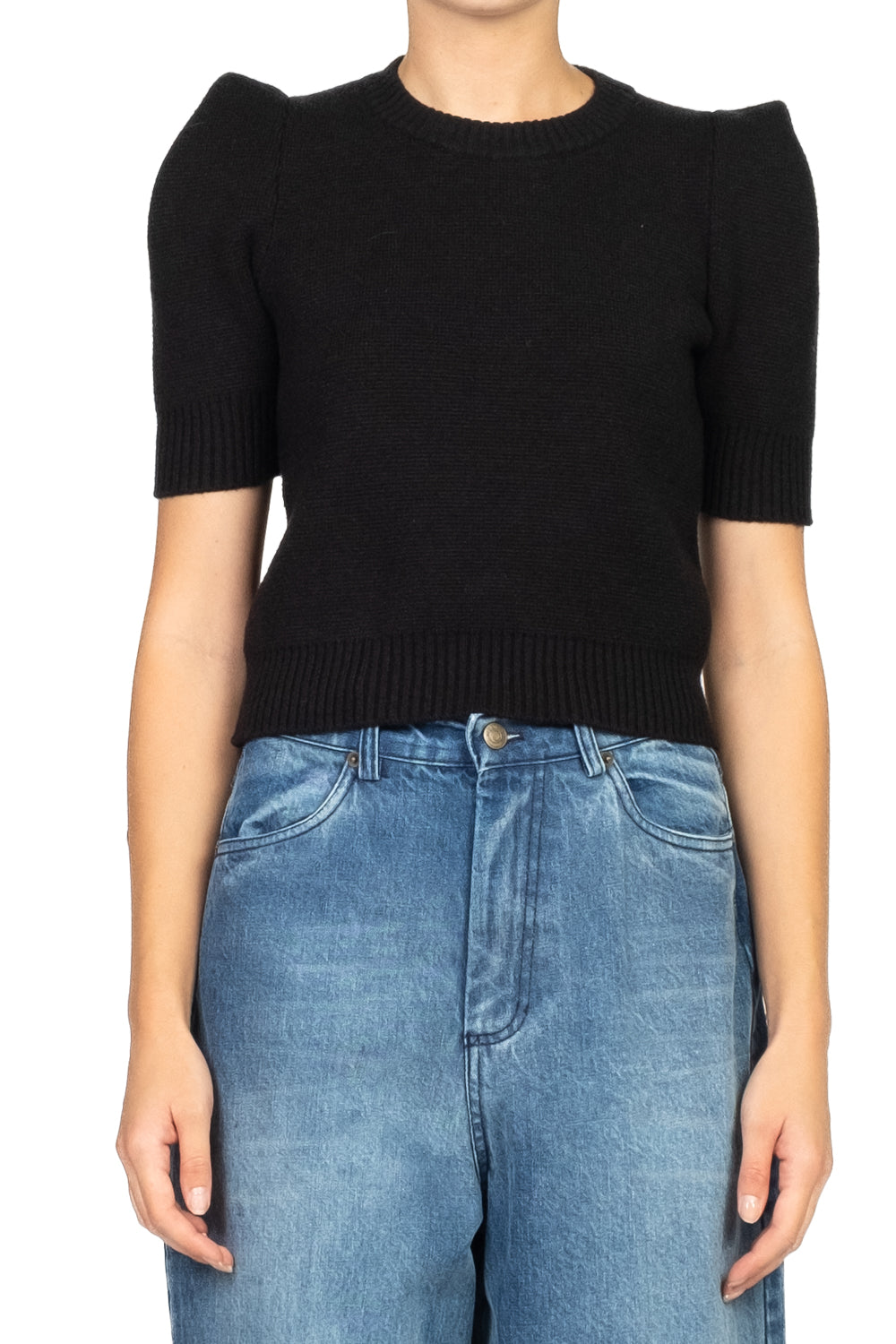 Vicolo - Maglia girocollo manica sbuffo Art. 77236F