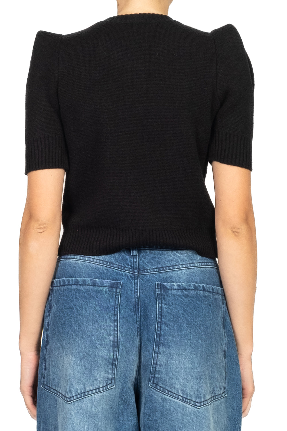 Vicolo - Maglia girocollo manica sbuffo Art. 77236F