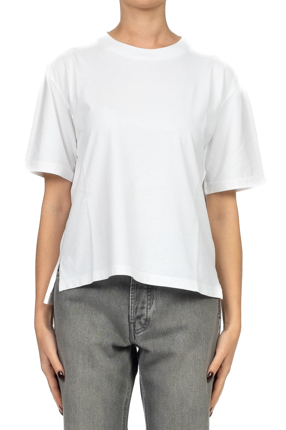 Emunà - T- Shirt basic con spacchetti Art. 271M05