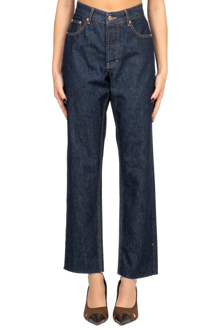 Tensione In - Jeans crop taglio vivo Art. CJ12702