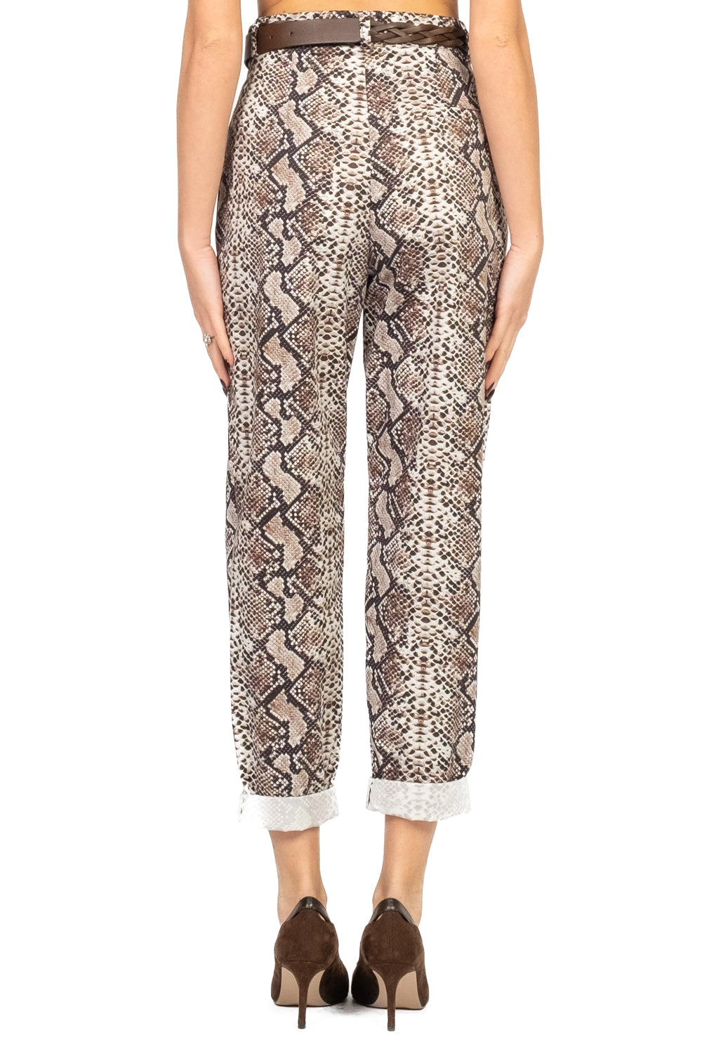 Dixie - Pantalone carrot pitonato Art. PDH2YGQC