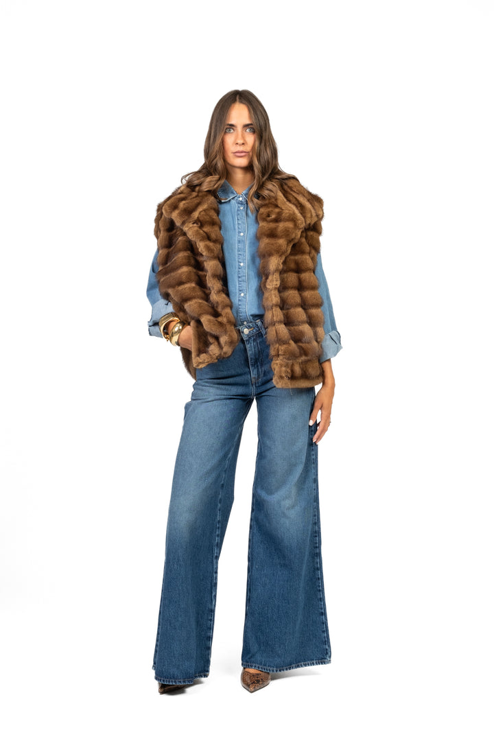 Vicolo - Jeans SIDNEY palazzo ampio Art. DF5159