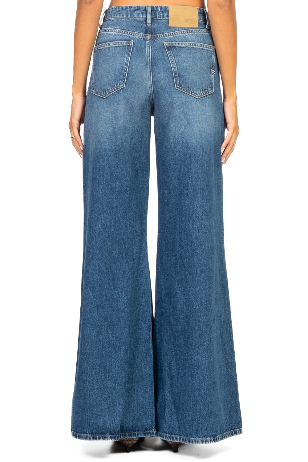 Vicolo - Jeans SIDNEY palazzo ampio Art. DF5159