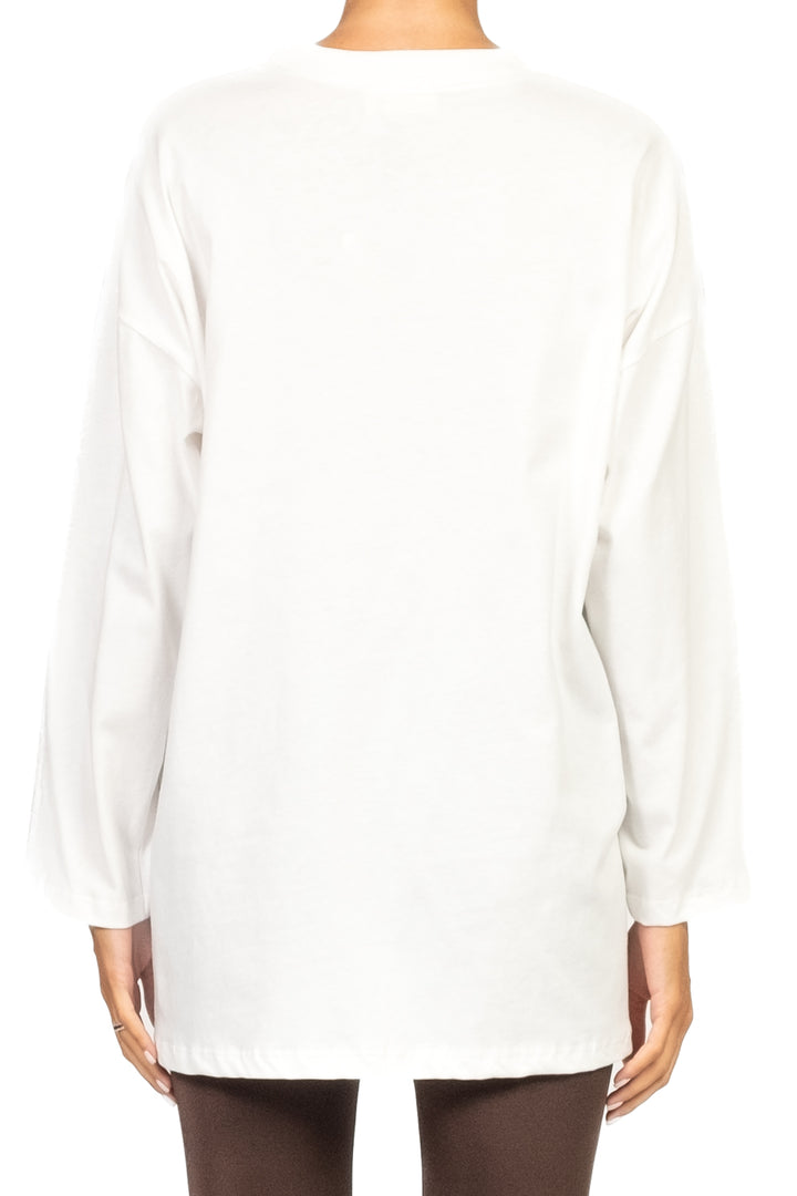 Vicolo - T-shirt manica lunga over con logo Art. RF0389