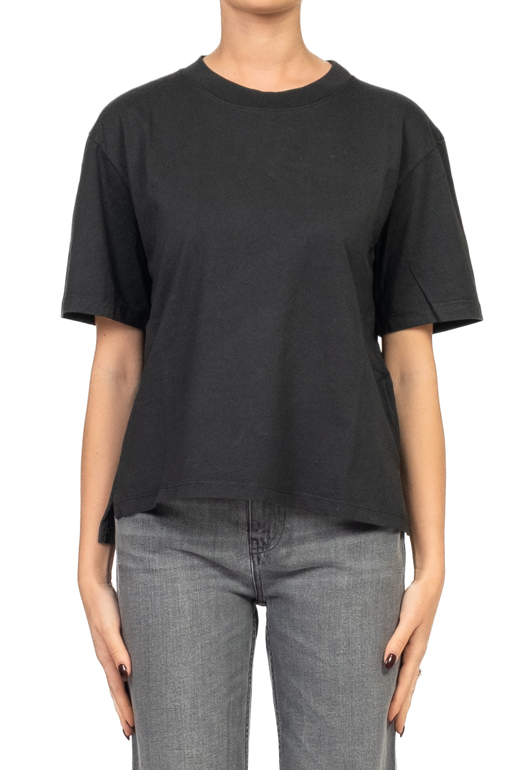 Emunà - T- Shirt basic con spacchetti Art. 271M05