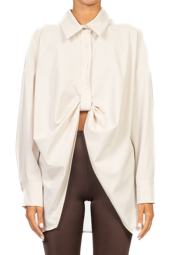 Vicolo - Camicia con drappeggio Art. TF1135