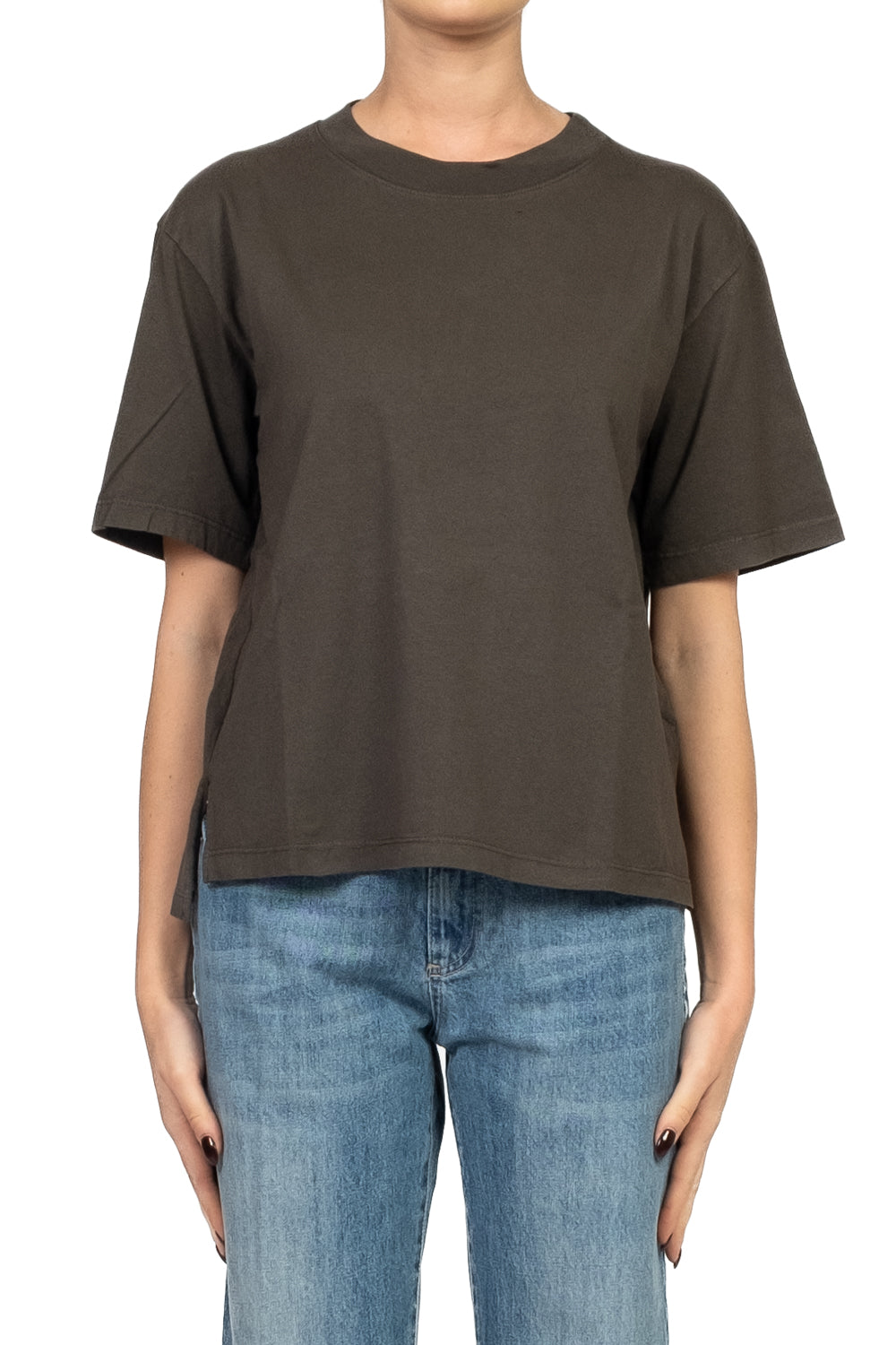 Emunà - T- Shirt basic con spacchetti Art. 271M05