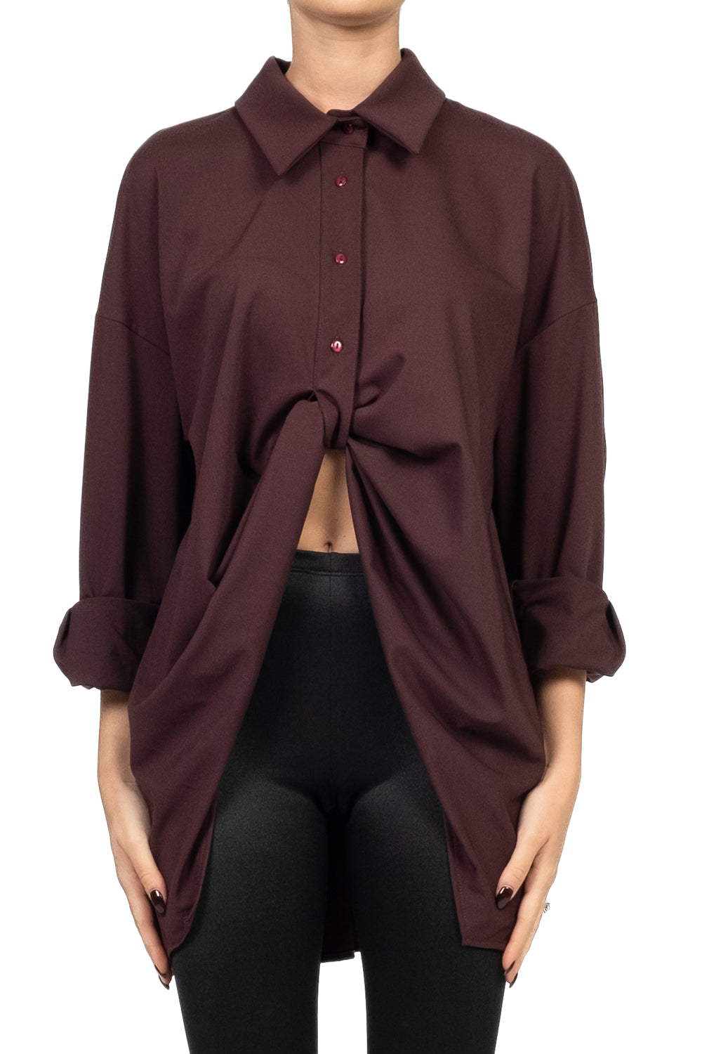 Vicolo - Camicia con drappeggio Art. TF1135