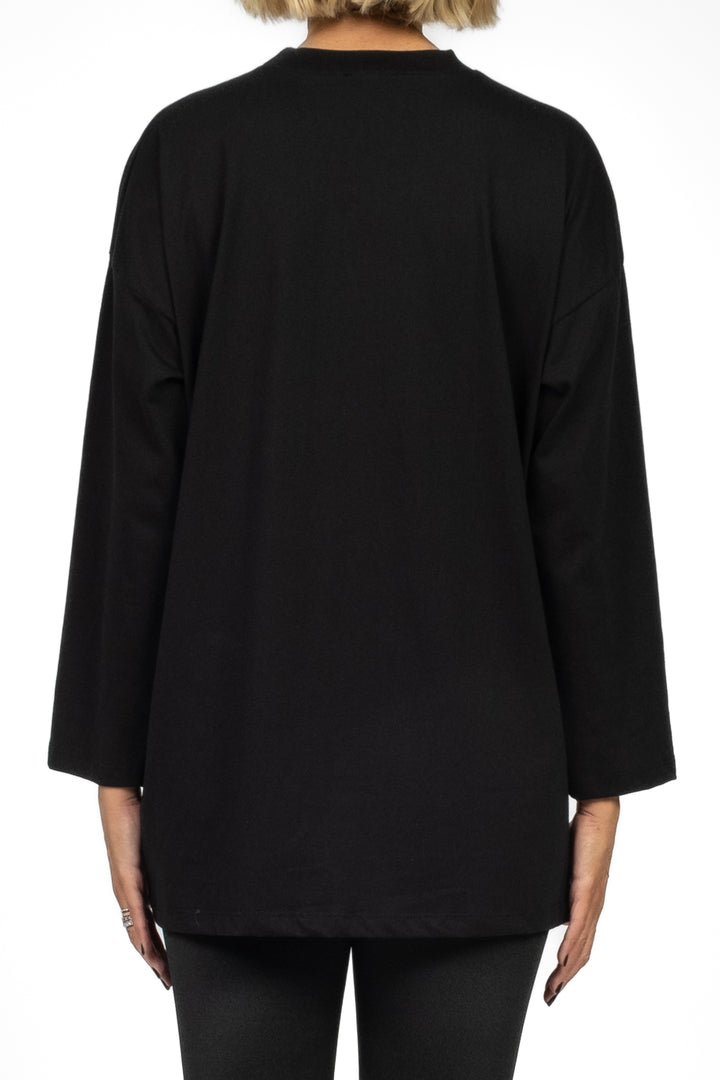 Vicolo - T-shirt manica lunga over con logo Art. RF0389
