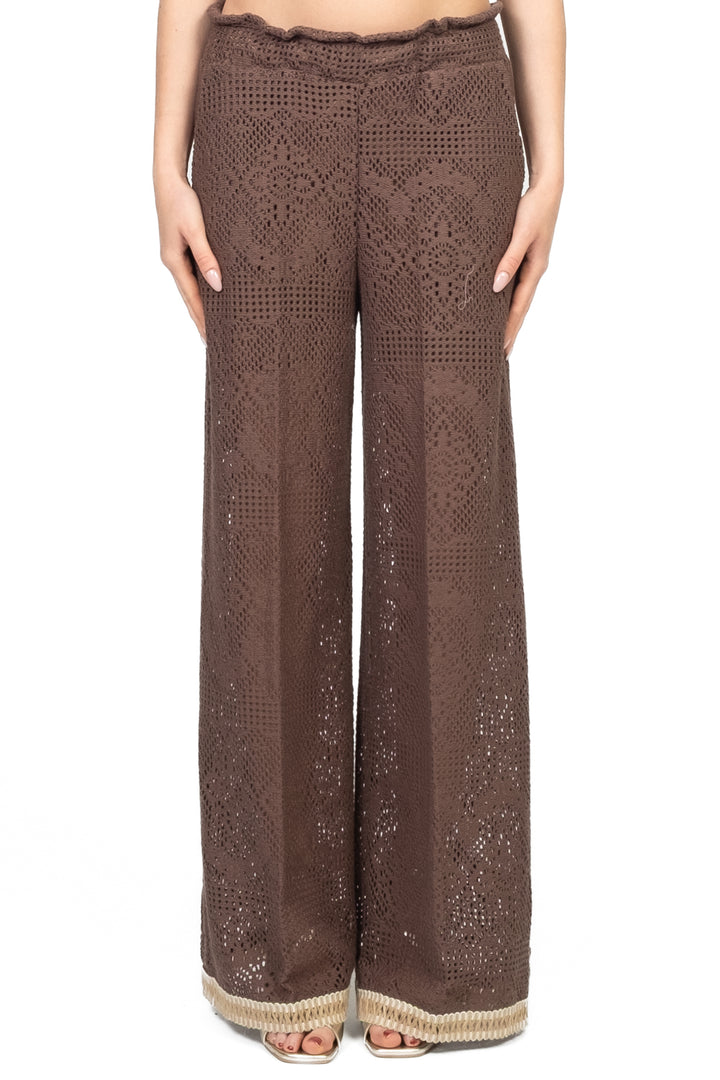 Vicolo - Pantalone crochet con banda Art. TD2811