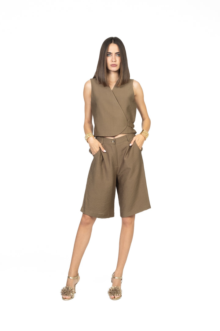 Dixie - Completo gilet e bermuda Art. L845W021/D845W029