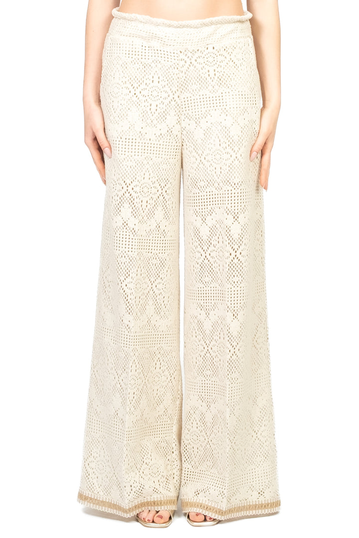 Vicolo - Pantalone crochet con banda Art. TD2811
