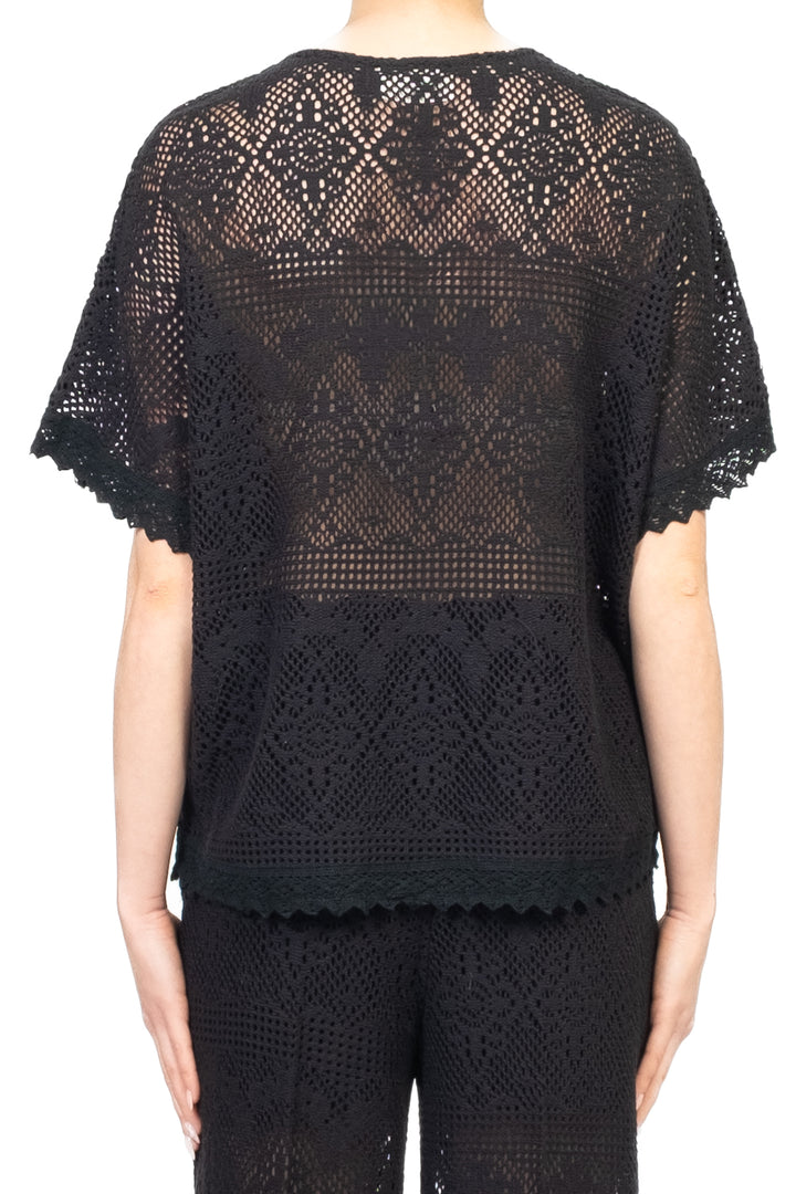 Vicolo - Blusa crochet scollo a v Art. TD2809