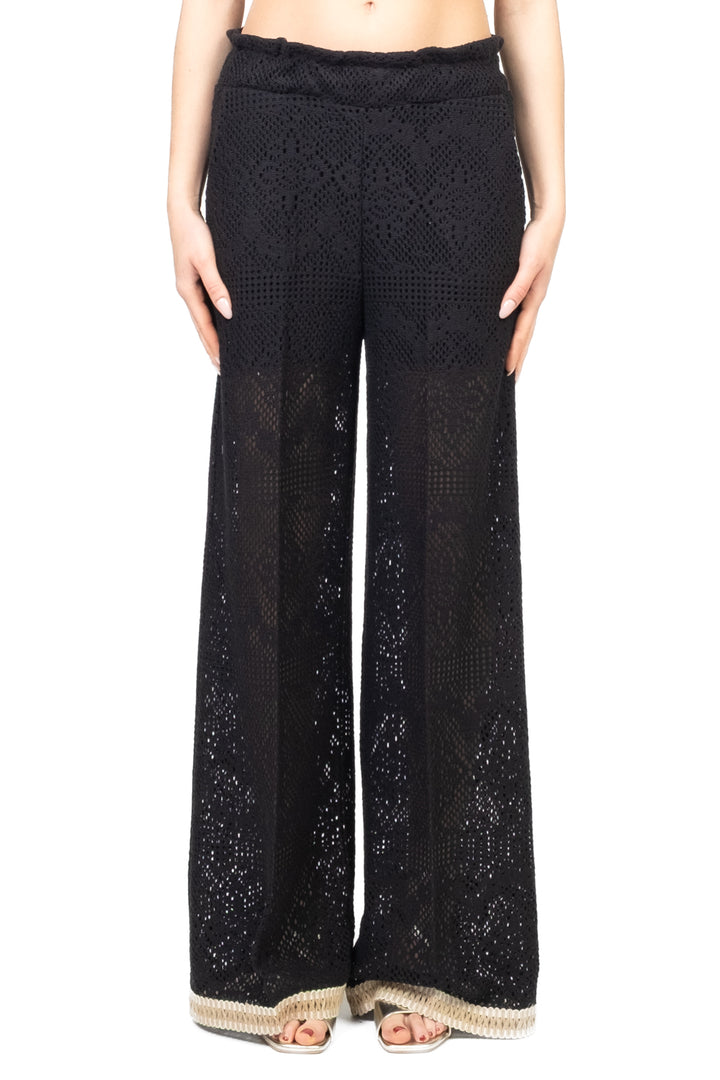 Vicolo - Pantalone crochet con banda Art. TD2811