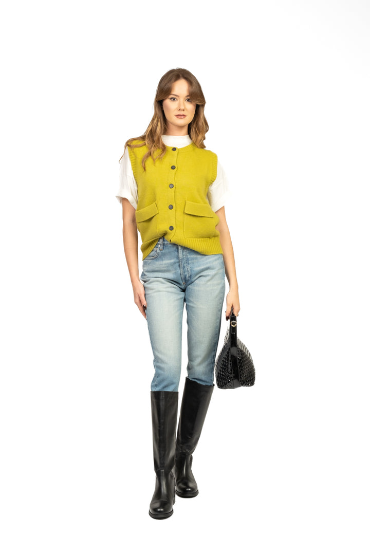 Vicolo - Gilet con bottoni Art. 77250F