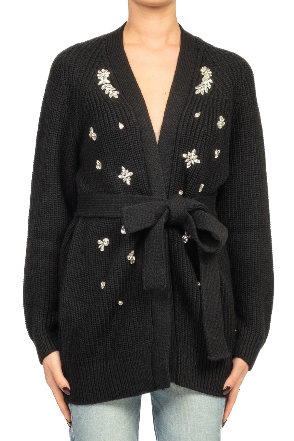 Vicolo - Cardigan con applicazioni gioiello Art. 55118F