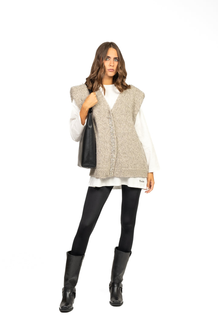 Have One - Gilet con applicazioni gioiello Art. LFP-P024