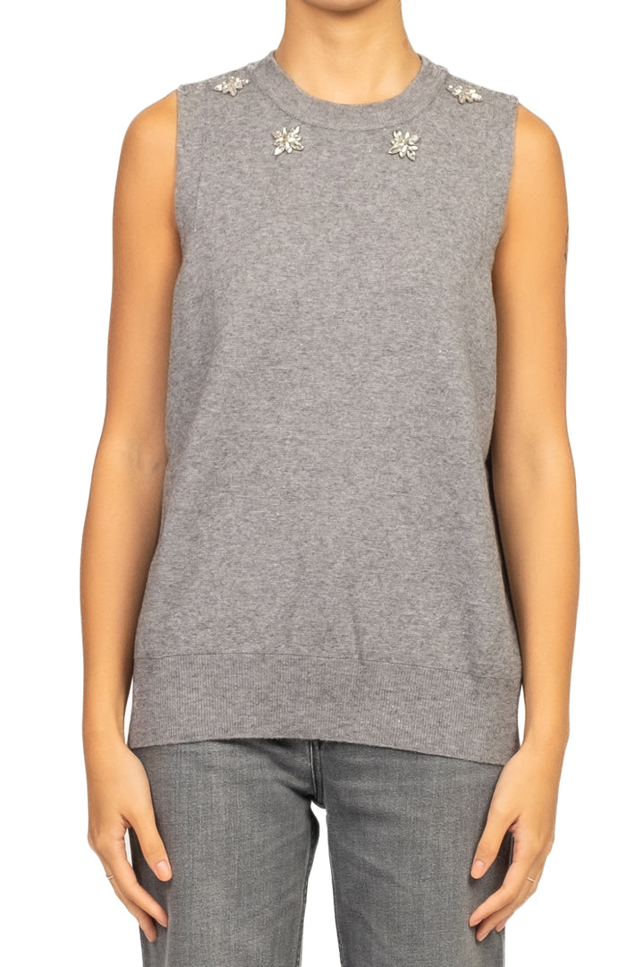 Vicolo - Gilet con applicazioni gioiello Art. 22189F