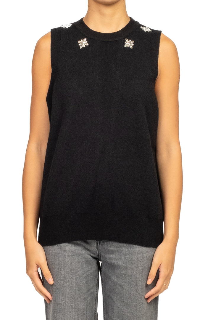 Vicolo - Gilet con applicazioni gioiello Art. 22189F