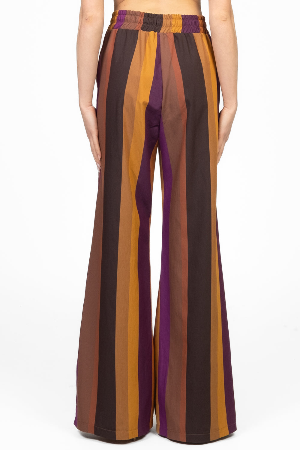 Tensione In - Pantalone rigato palazzo con coulisse Art. UP1457