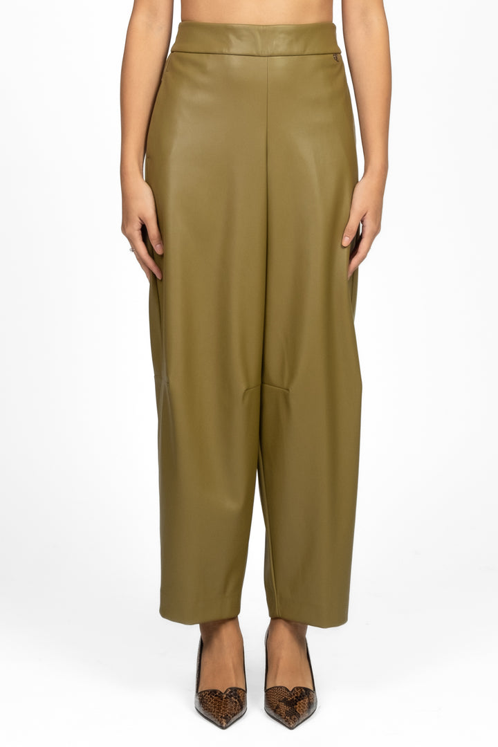 Dixie - Pantalone barrel ecopelle Art. P840Y092