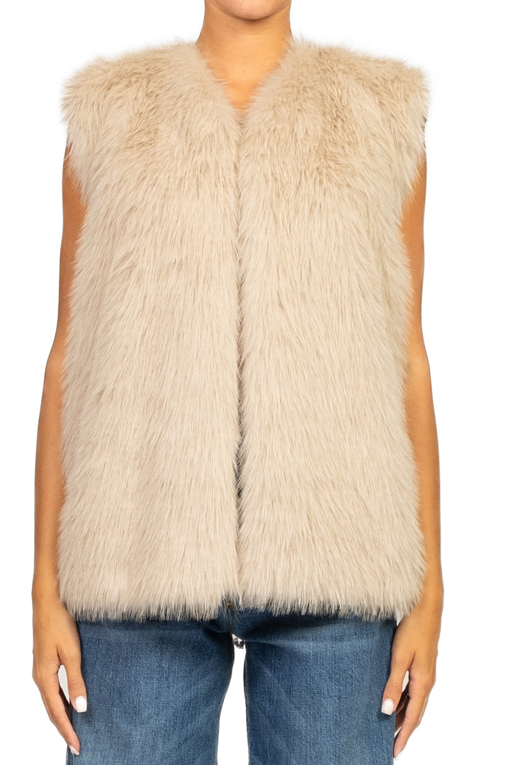 Tensione In - Gilet over pelliccia frontale Art. W5HMG81A400