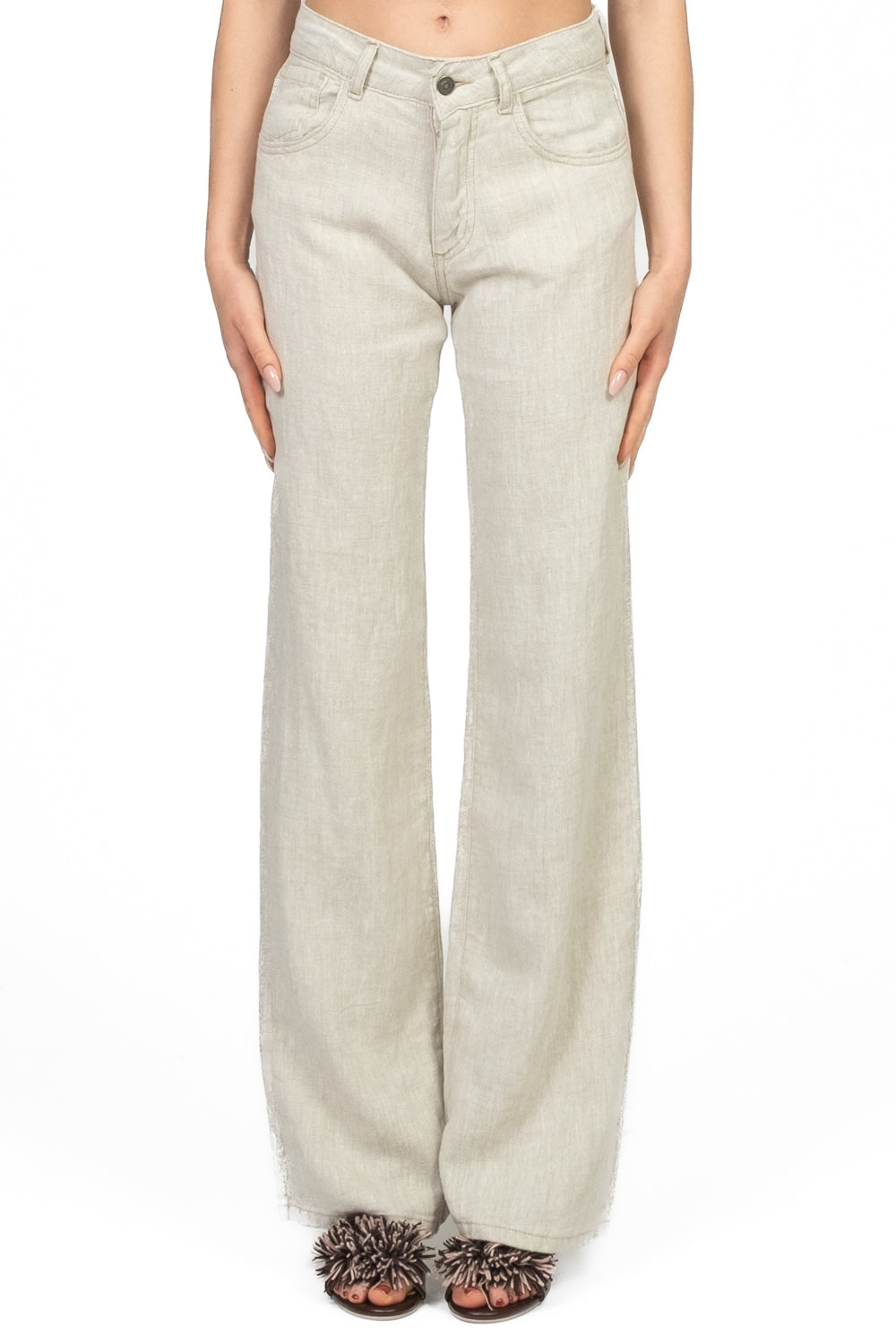 Vicolo - Pantalone gamba dritta in lino Art. DD5427