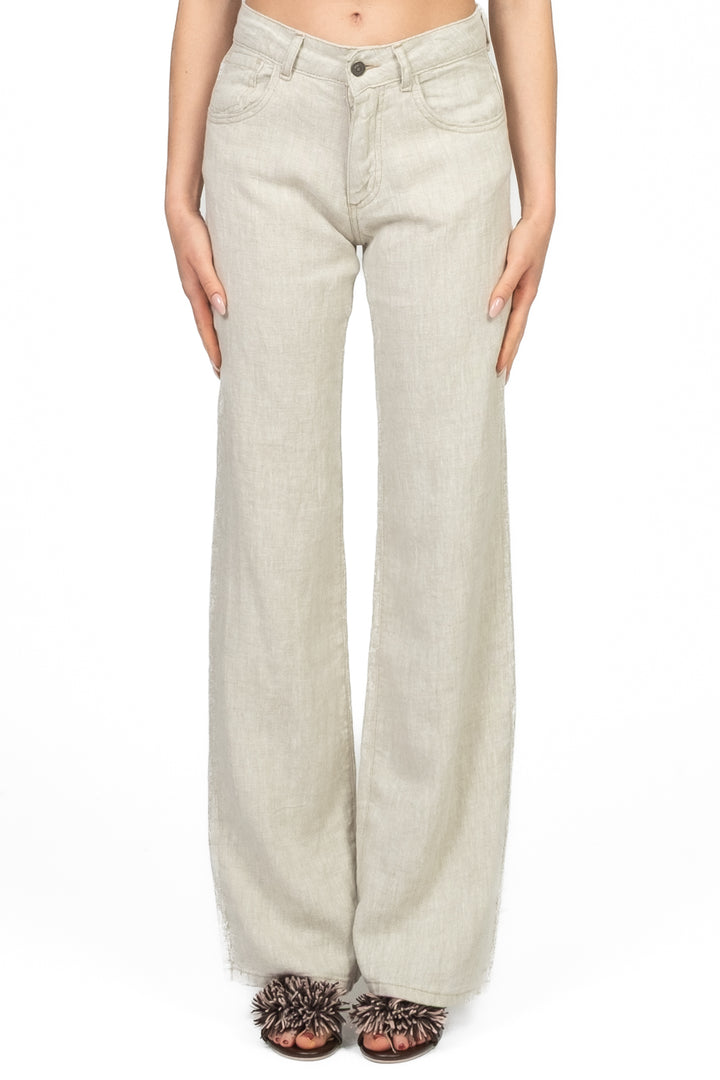 Vicolo - Pantalone gamba dritta in lino Art. DD5427