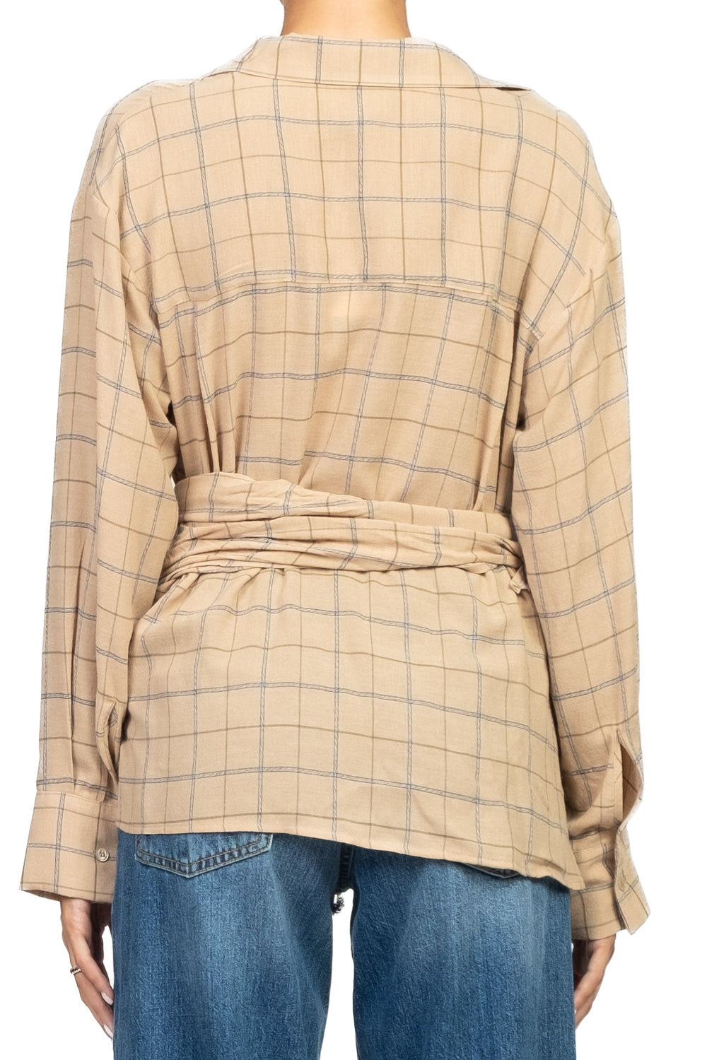 Vicolo - Camicia a quadri con nodo laterale Art. TF1597