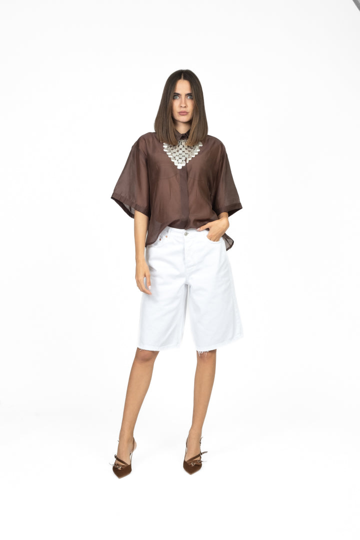 Tensione In - Camicia mezza manica velata Art. 25C7634