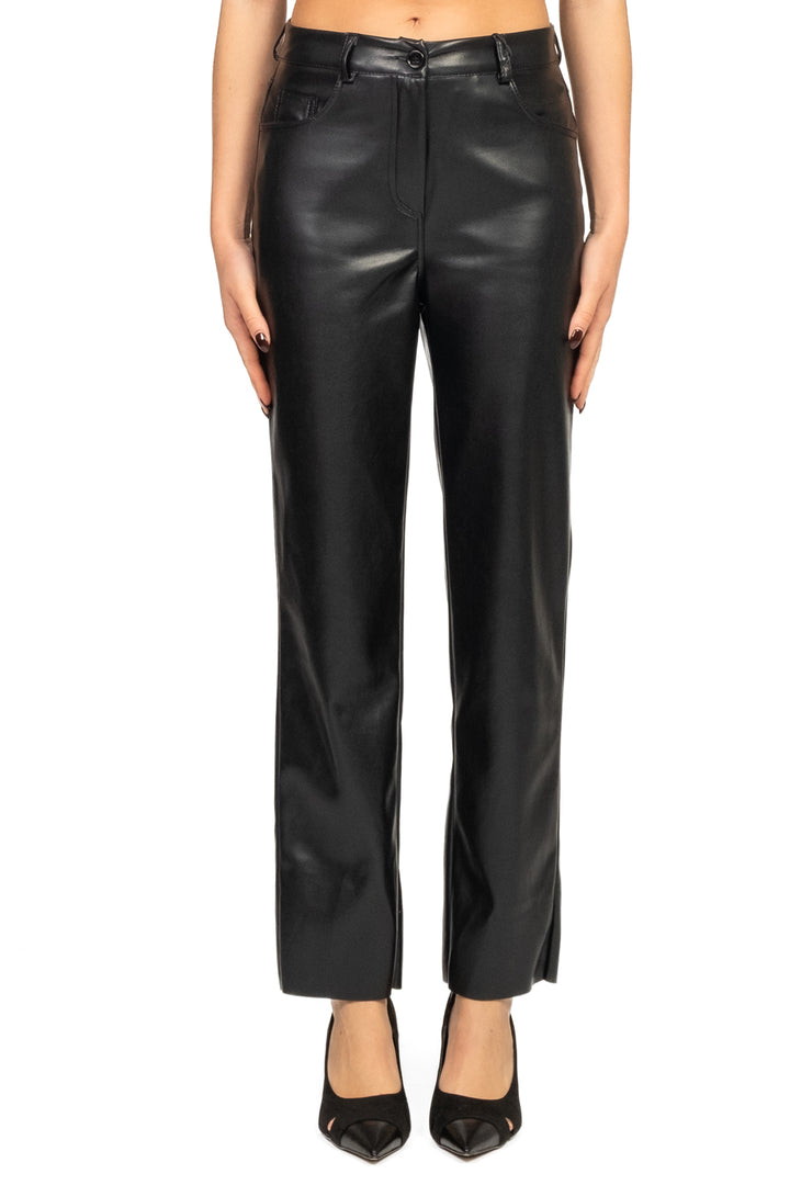 Tensione In - Pantalone ecopelle crop Art. 225092