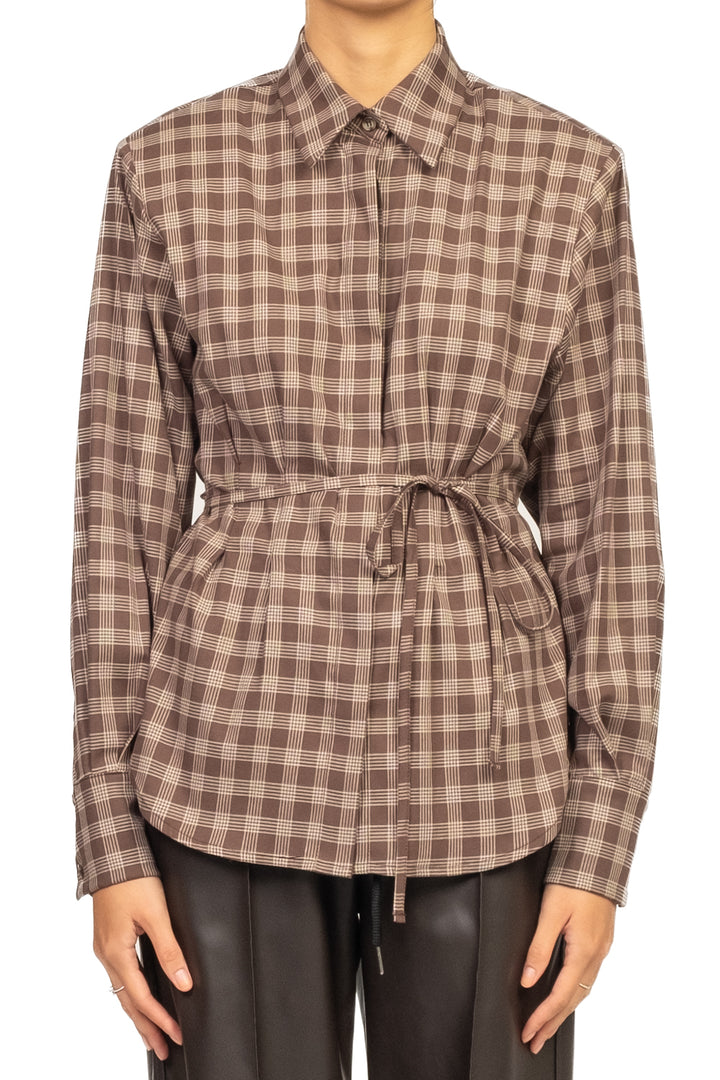 Vicolo - Camicia quadri con spalline e laccio Art. TF1531